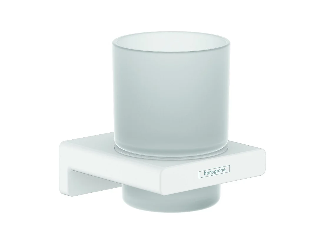 HANSGROHE Porte-verre blanc mat AddStoris