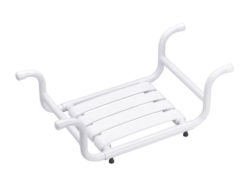 Siège de baignoire PMR PELLET aluminium époxy blanc