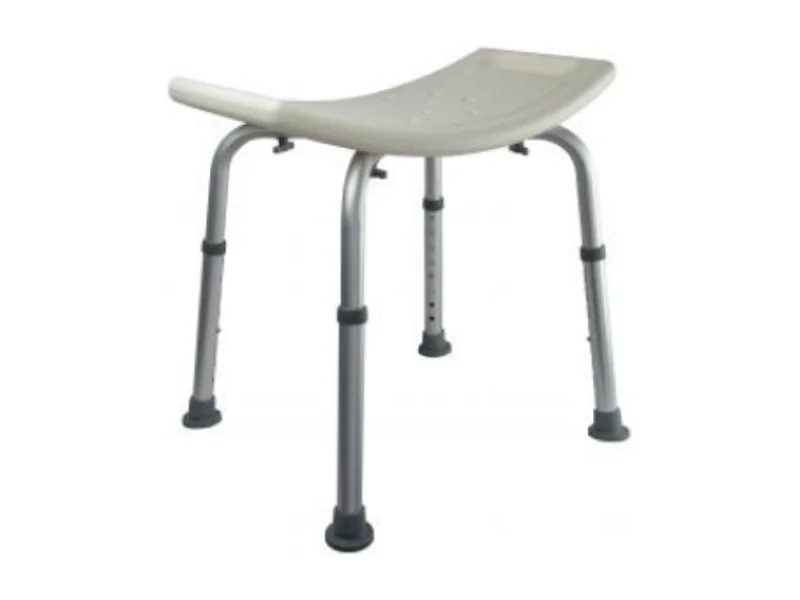 Tabouret de douche PMR PELLET Essentiel assise large hauteur réglable 2 poignées