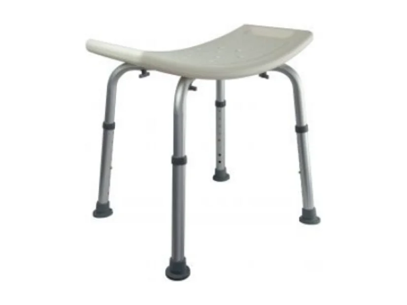 Tabouret de douche PMR PELLET Essentiel assise large hauteur réglable 2 poignées