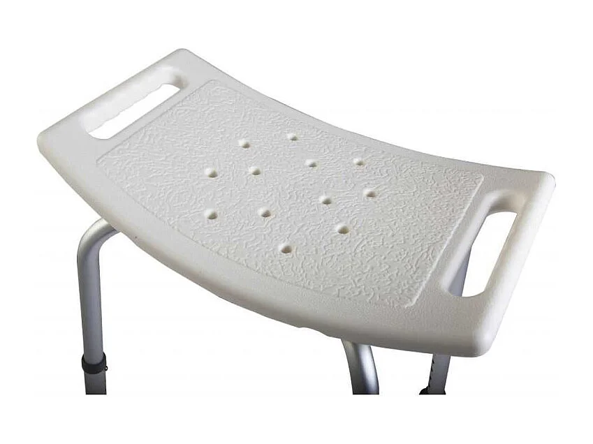 Tabouret de douche PMR PELLET Essentiel assise large hauteur réglable 2 poignées