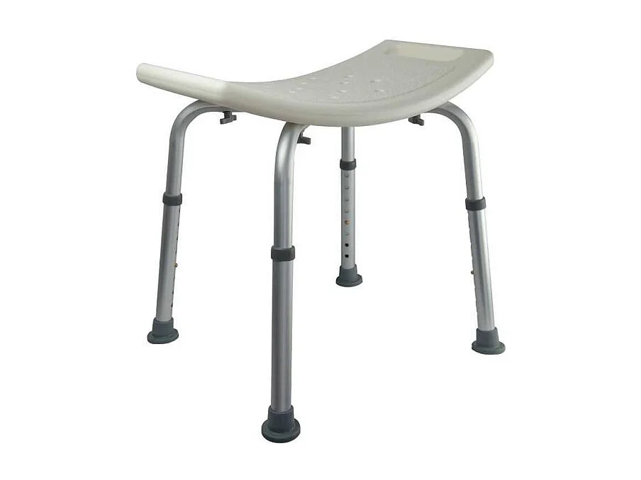 Tabouret de douche PMR PELLET Essentiel assise large hauteur réglable 2 poignées