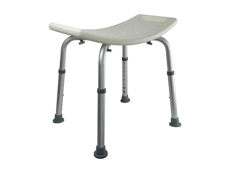 Tabouret de douche PMR PELLET Essentiel assise large hauteur réglable 2 poignées
