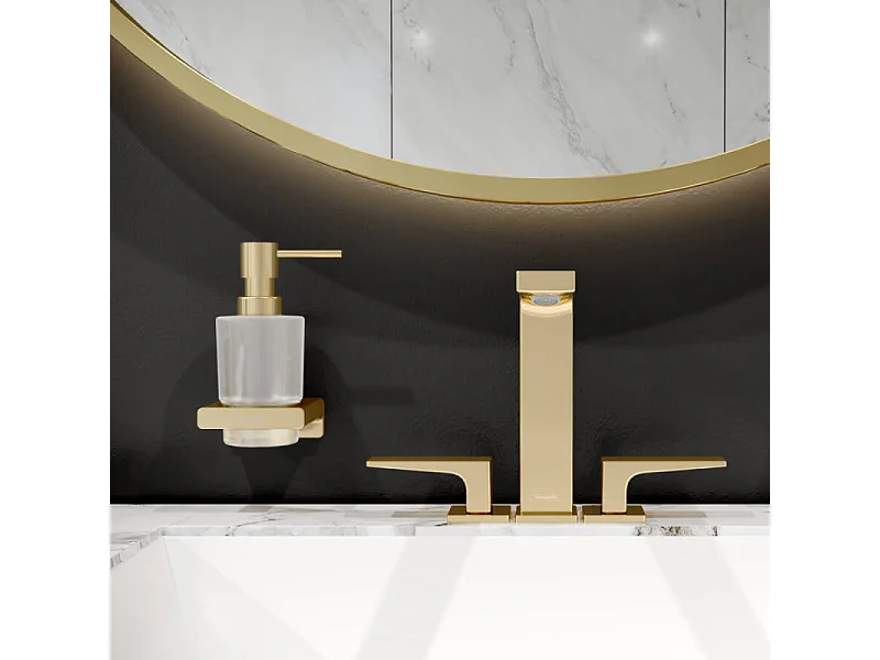 Dispensador de jabón líquido con aspecto dorado pulido HANSGROHE AddStoris