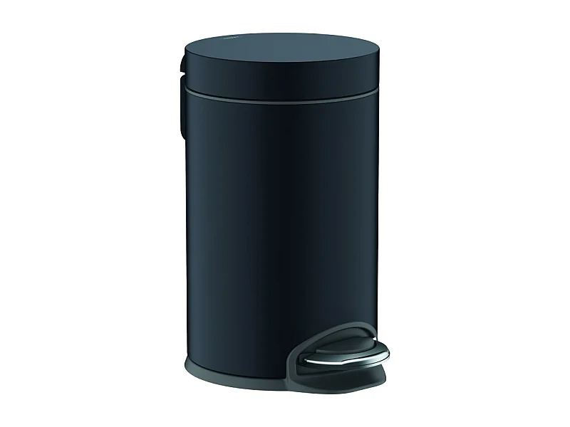 HANSGROHE HANSGROHE cubo de basura con pedal negro mate