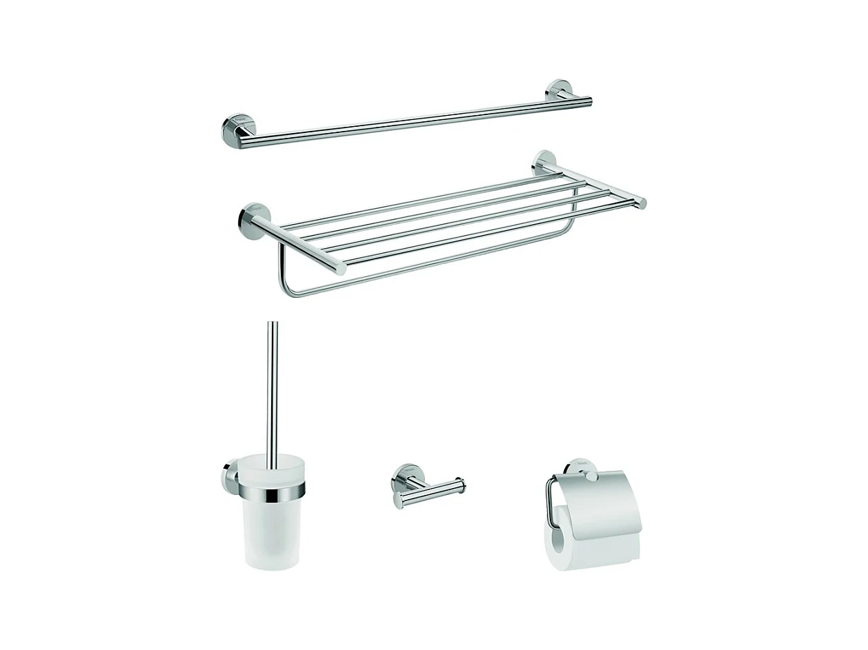 HANSGROHE Accessoires de bain 5 en 1 chromé Logis Universal