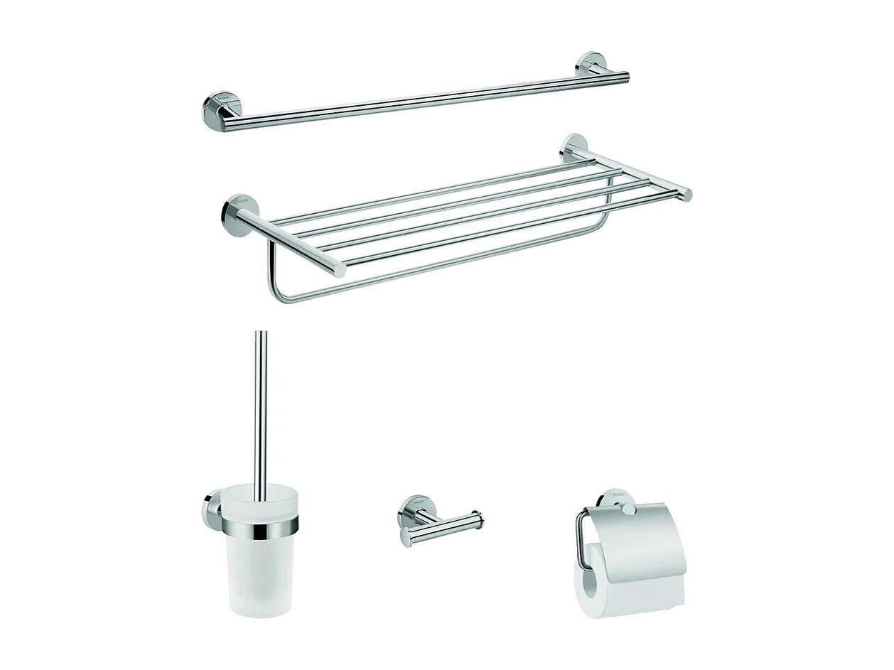 HANSGROHE Accessoires de bain 5 en 1 chromé Logis Universal