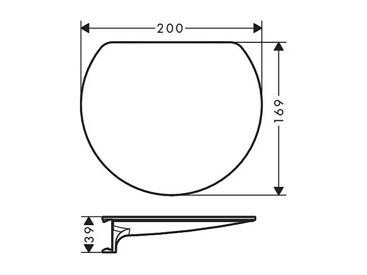 HANSGROHE Estante blanco mate