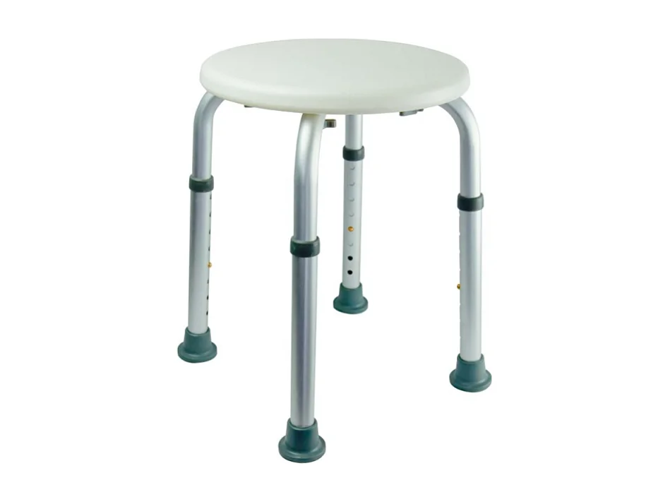 Tabouret de douche PMR PELLET Essentiel rond hauteur réglable