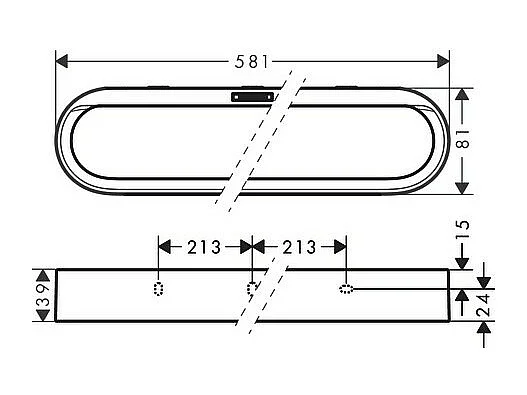 HANSGROHE Porte-serviettes HANSGROHE blanc mat