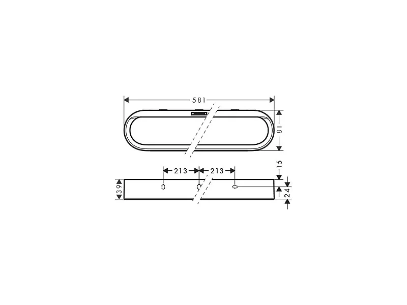 HANSGROHE Porte-serviettes HANSGROHE blanc mat