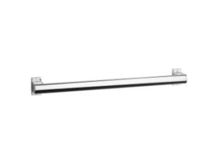 Barre de maintien droite PMR PELLET Design 60 cm aluminium anodisé brillant caches résine chromée