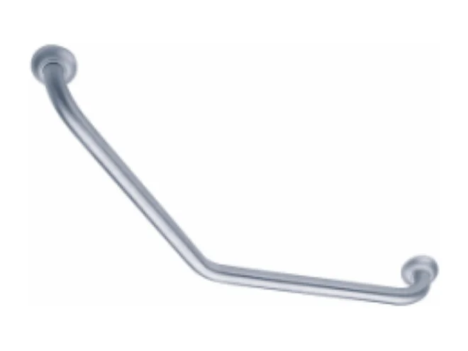 Barre de maintien coudée PMR PELLET Essentiel confort 135° inox brossé