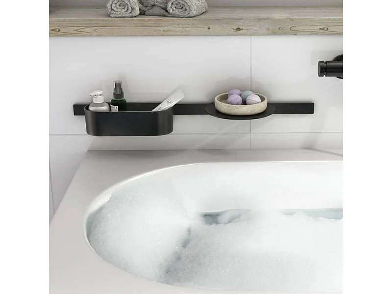 Set de 3 accesorios de baño Negro mate HANSGROHE WallStoris