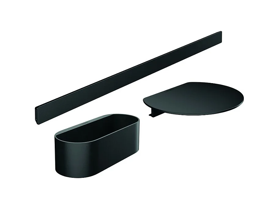 Lot de 3 accessoires pour la salle de bains HANSGROHE WallStoris Noir mat