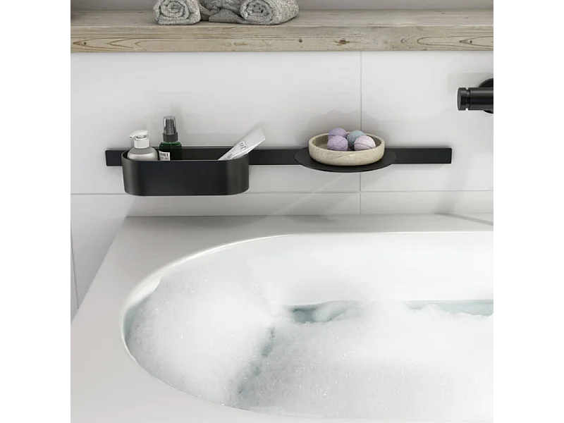 Set de 3 accesorios de baño Negro mate HANSGROHE WallStoris