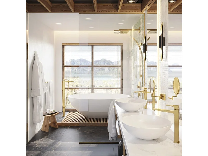 HANSGROHE Gancho individual aspecto dorado pulido AddStoris