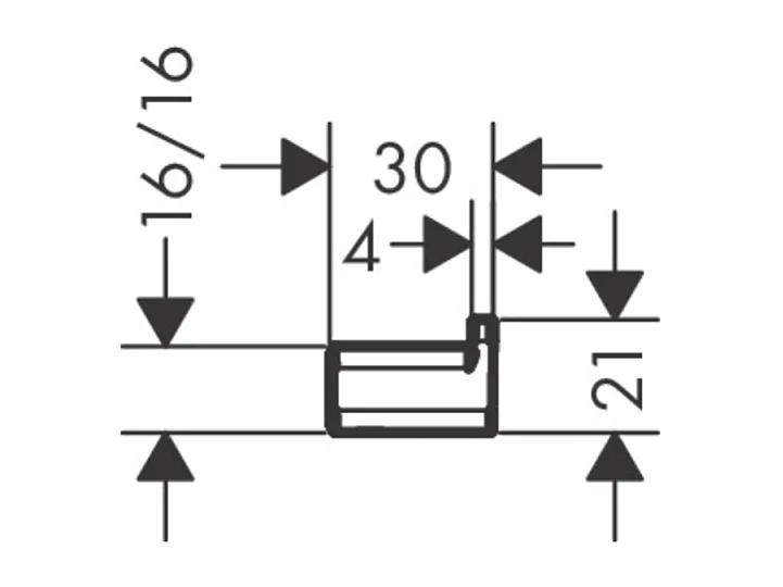 HANSGROHE Gancho individual aspecto dorado pulido AddStoris