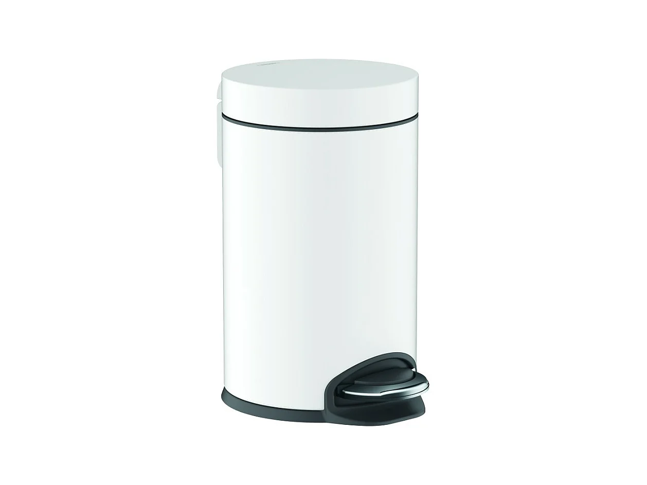 HANSGROHE Poubelle HANSGROHE à pédale blanc mat