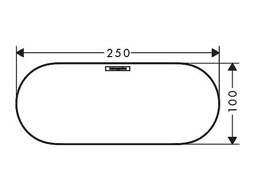 HANSGROHE Couvercle HANSGROHE pour corbeille de rangement blanc mat