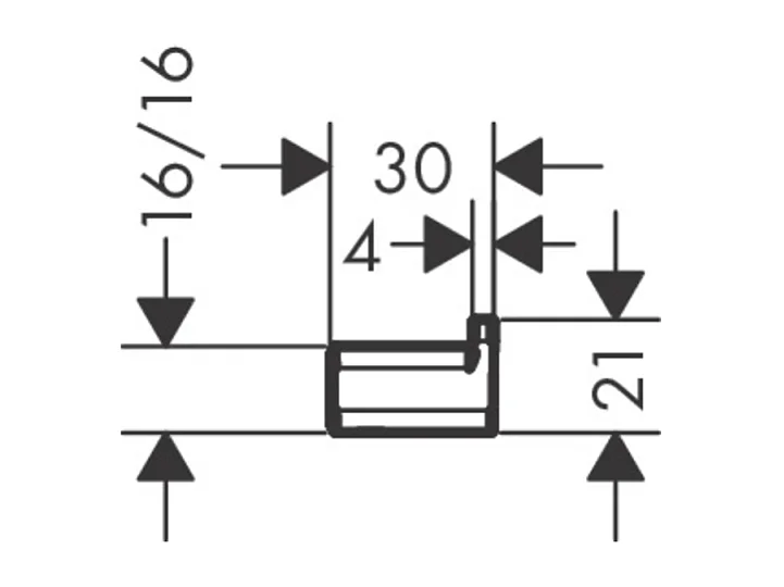 HANSGROHE Gancho simple blanco mate AddStoris