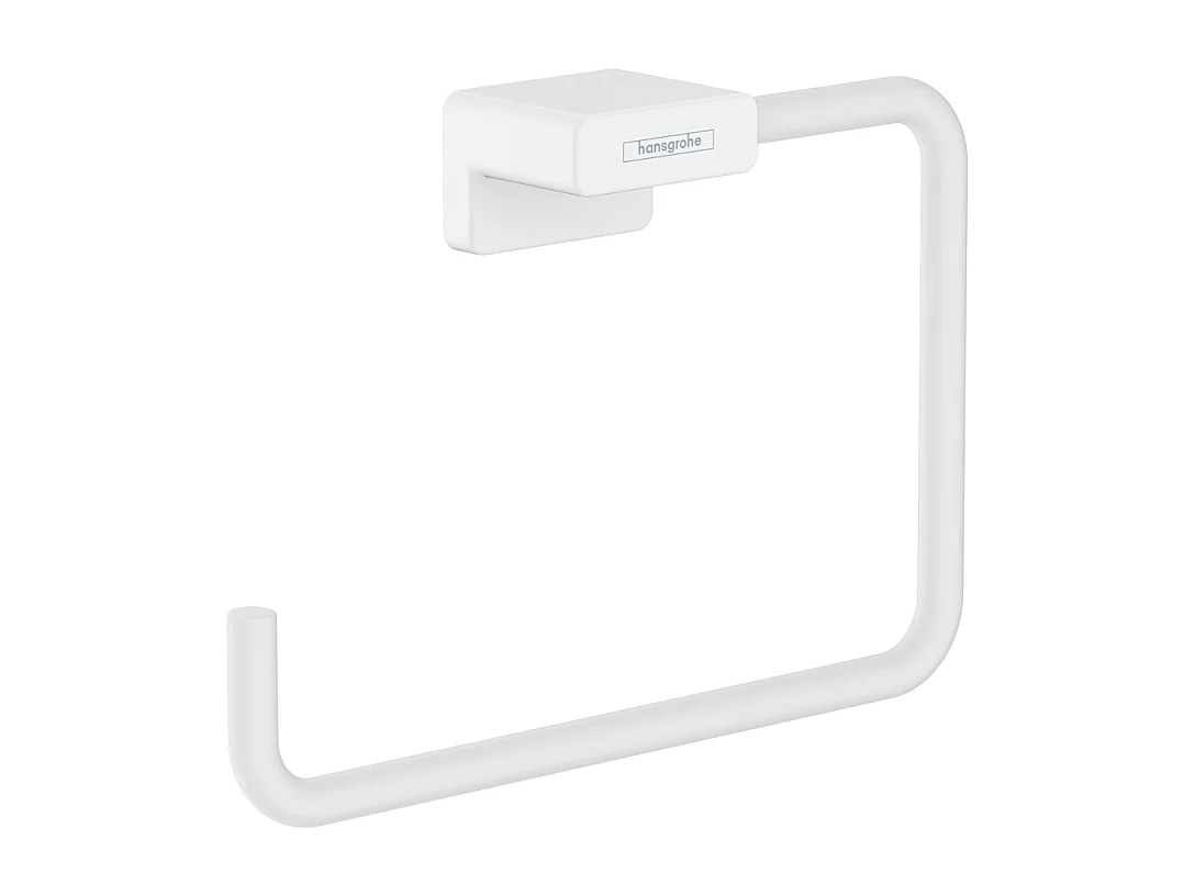 Anneau porte-serviette HANSGROHE AddStoris blanc mat