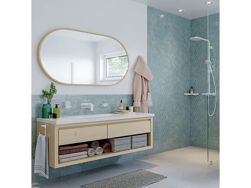 Anneau porte-serviette HANSGROHE AddStoris blanc mat