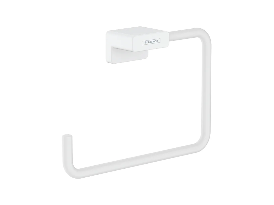 Anneau porte-serviette HANSGROHE AddStoris blanc mat