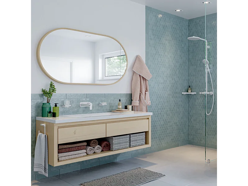 Anneau porte-serviette HANSGROHE AddStoris blanc mat