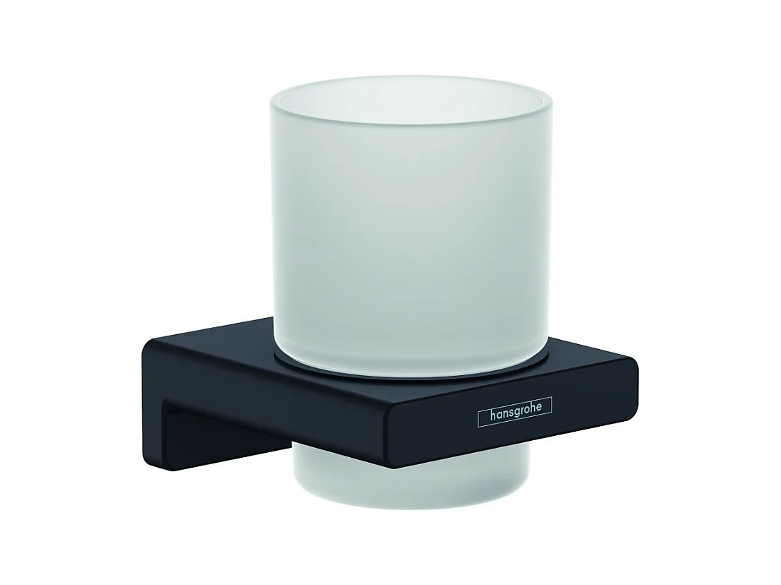 HANSGROHE Porte-verre noir mat AddStoris