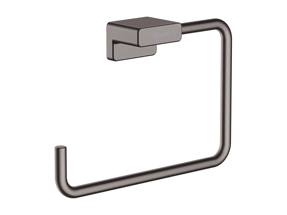 HANSGROHE Toallero negro cromo cepillado AddStoris