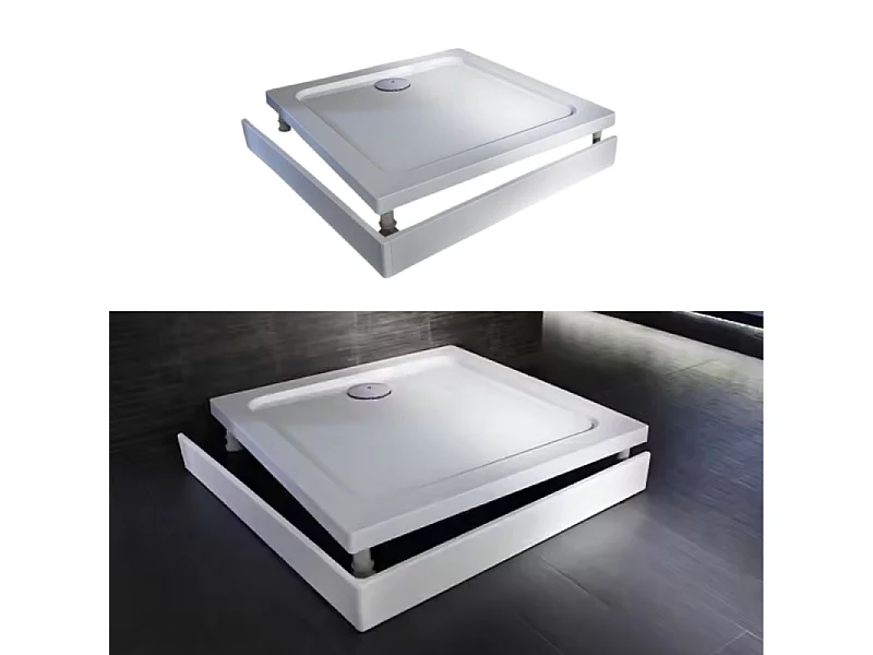 Kit de réhausse avec tablier blanc pour receveur Flight Jacob Delafon - E62505-00