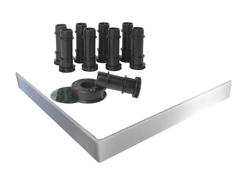 Kit de réhausse avec tablier blanc pour receveur Flight Jacob Delafon - E62505-00