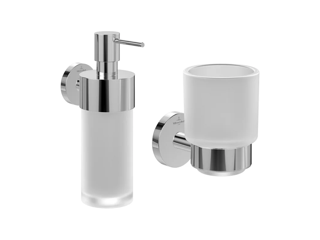 Porte-verre + Distributeur de savon VILLEROY & BOCH Elements Tender