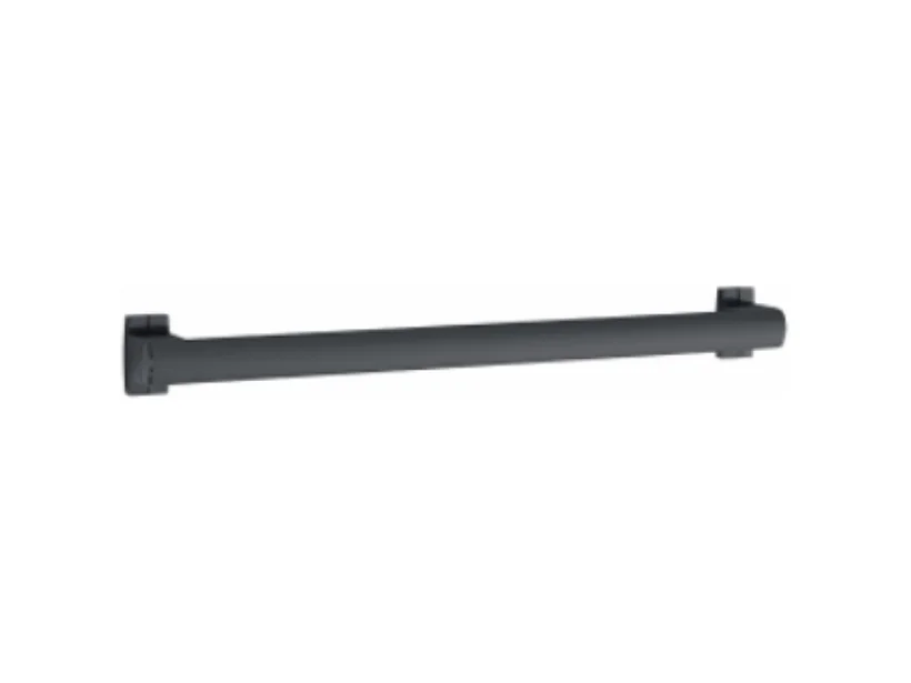 Barre de maintien droite PMR PELLET Design 40 cm aluminium époxy anthracite caches résine anthracite