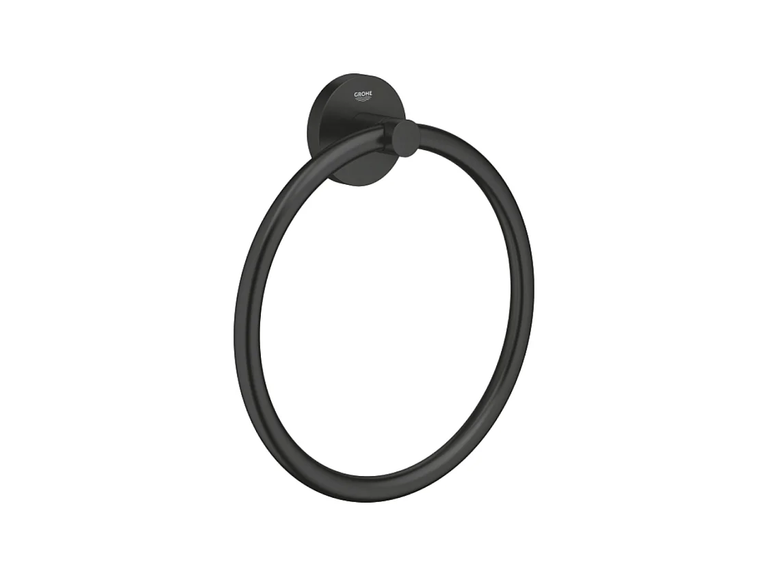 Anneau porte serviettes GROHE Start noir mat