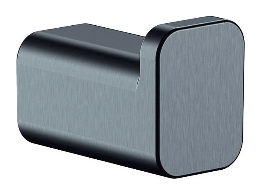 HANSGROHE Gancho simple cromo cepillado negro AddStoris