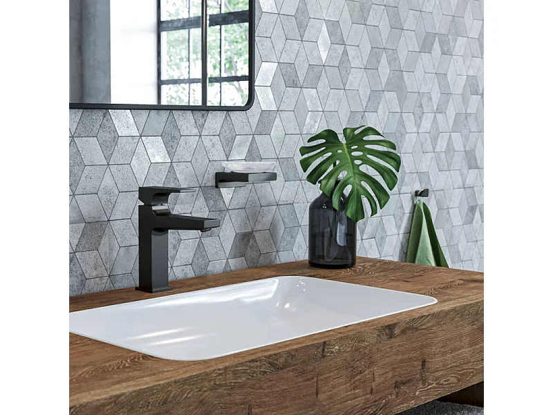 HANSGROHE Gancho simple cromo cepillado negro AddStoris