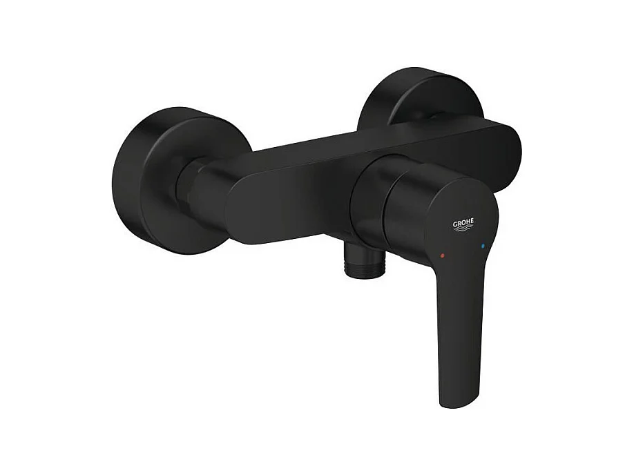 Mitigeur monocommande douche - GROHE Start - 322792432 - Noir mat - Montage mural apparent