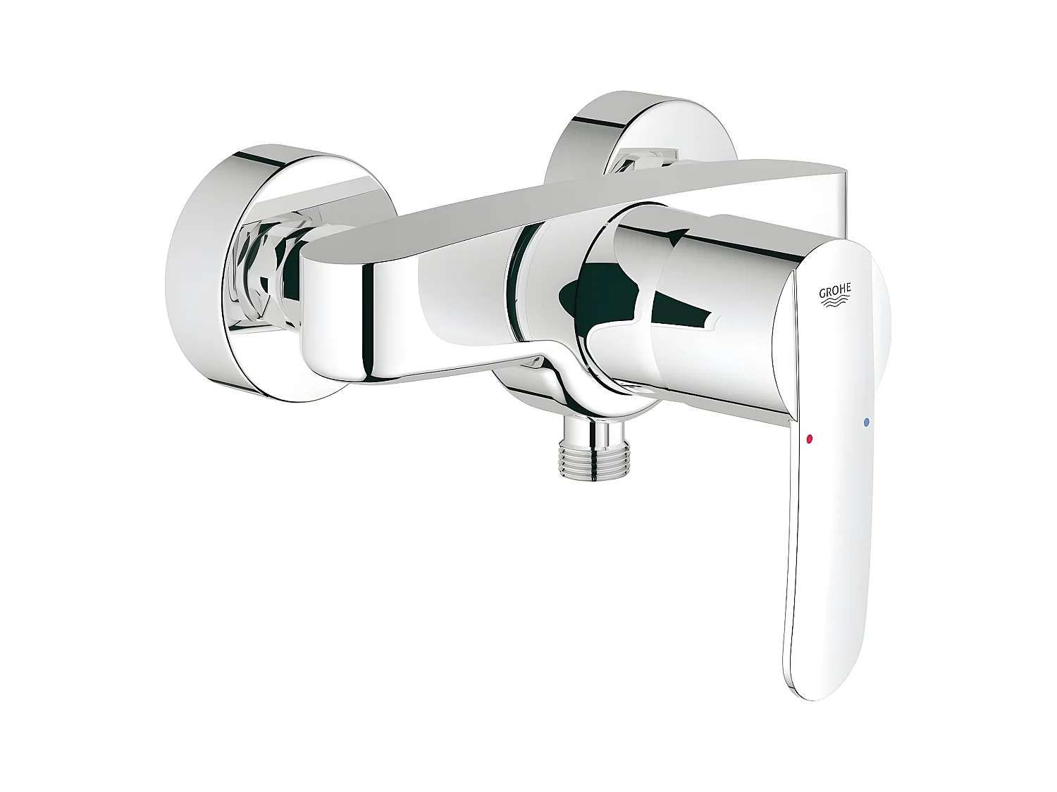 Mechanische Duschbatterie GROHE Quickfix Wave Cosmopolitan Chrom 46mm
