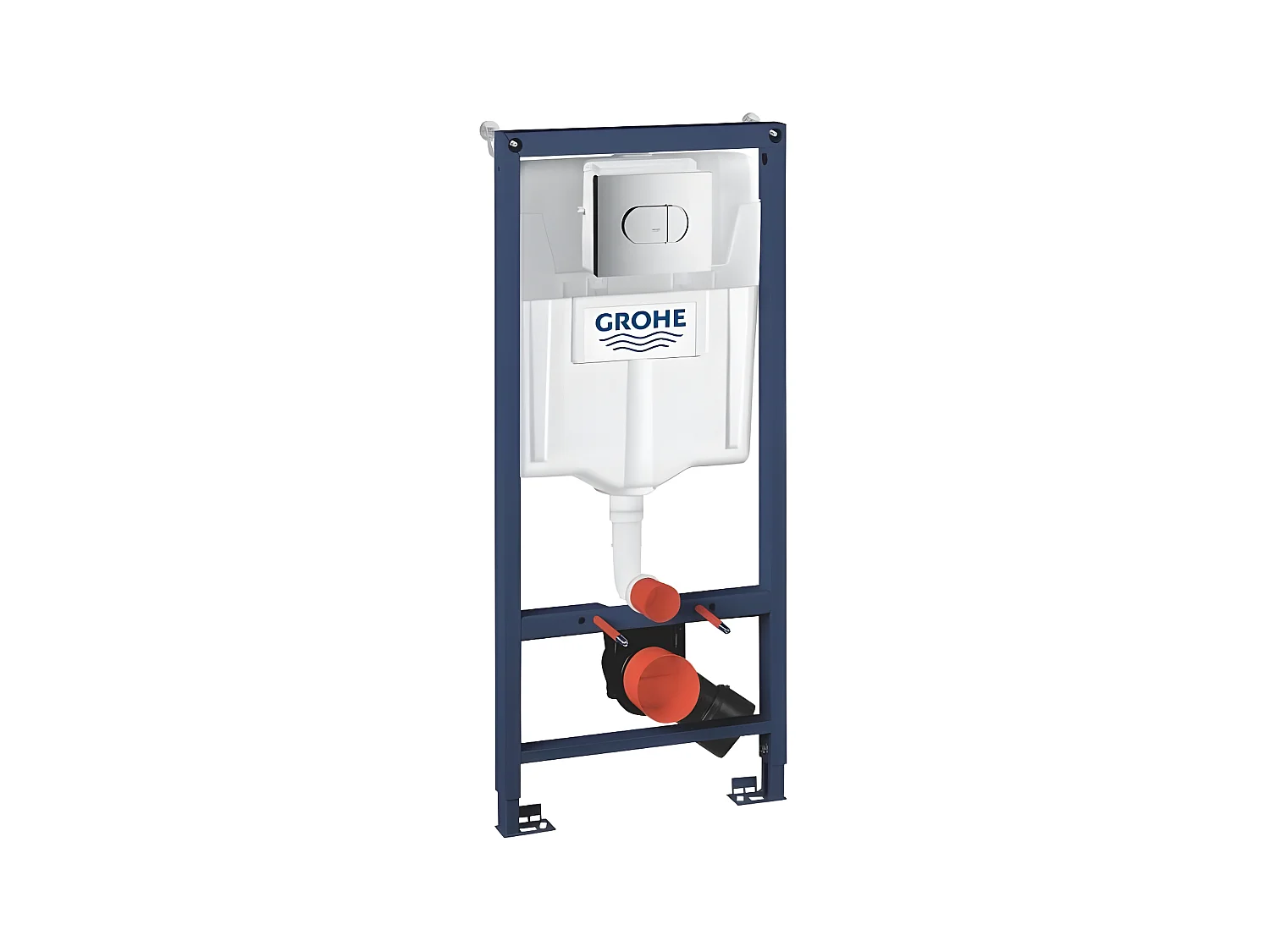 Pack WC GROHE Set 3 in 1 Solido - Telaio + piastra Arena Cosmopolitan, cromo