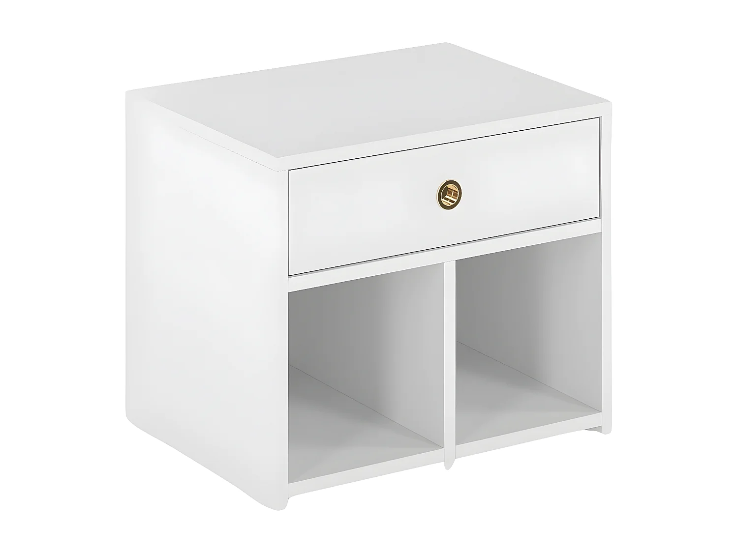 Biała Szafka Mirage z szufladą / wysoki połysk / szer. 54 cm