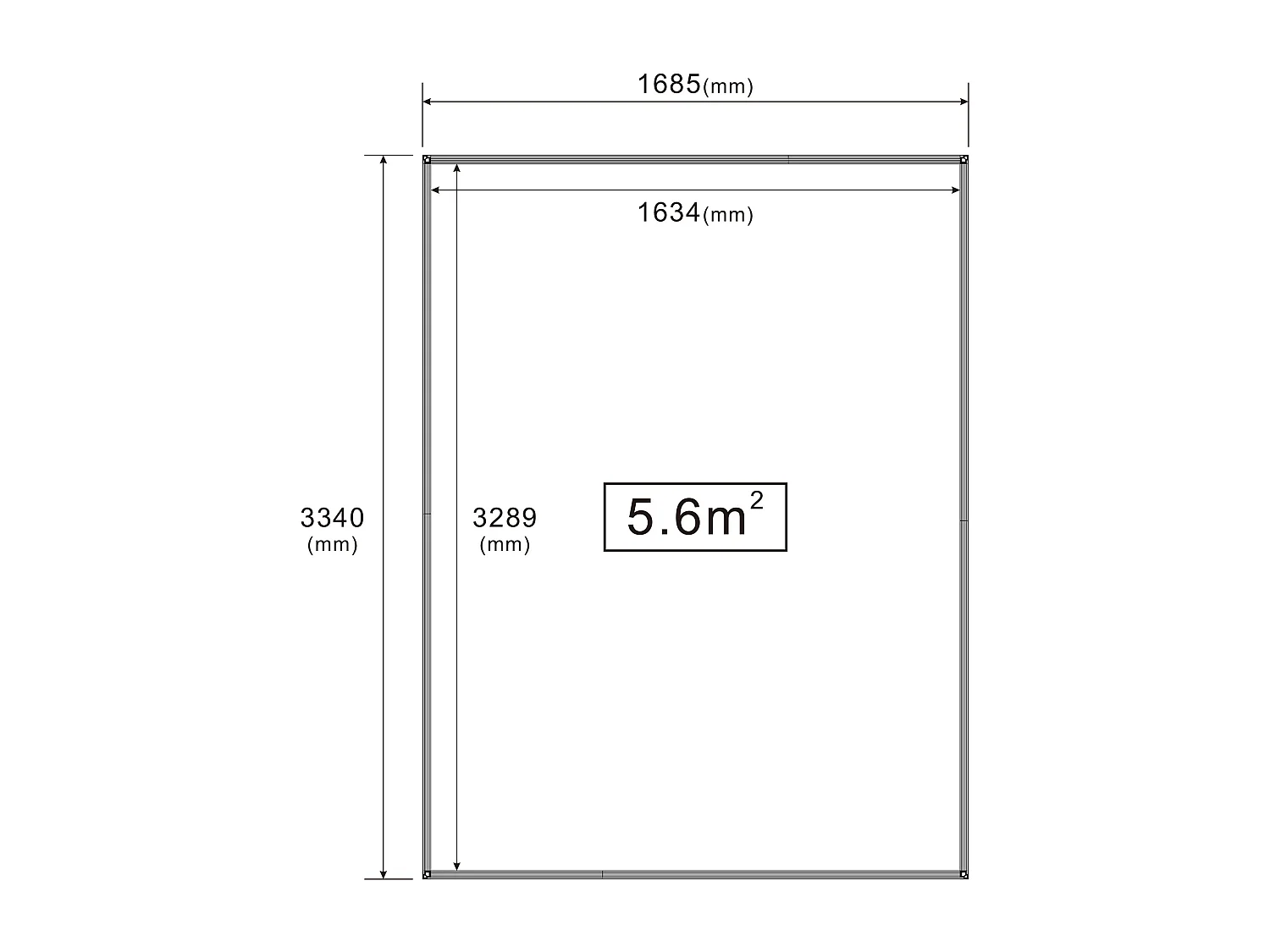Tuinkas van polycarbonaat en aluminium - 6 m² - Groen - ASTELIA