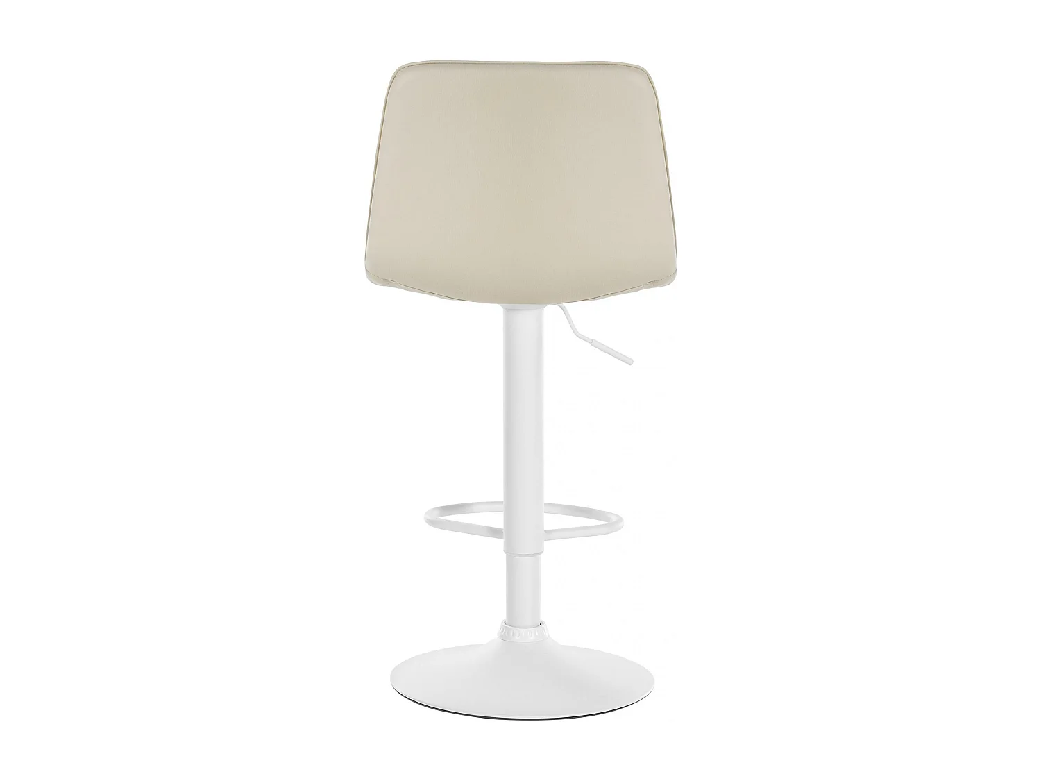 Tabouret de bar - Similicuir (PVC) & Métal - Crème - Lex