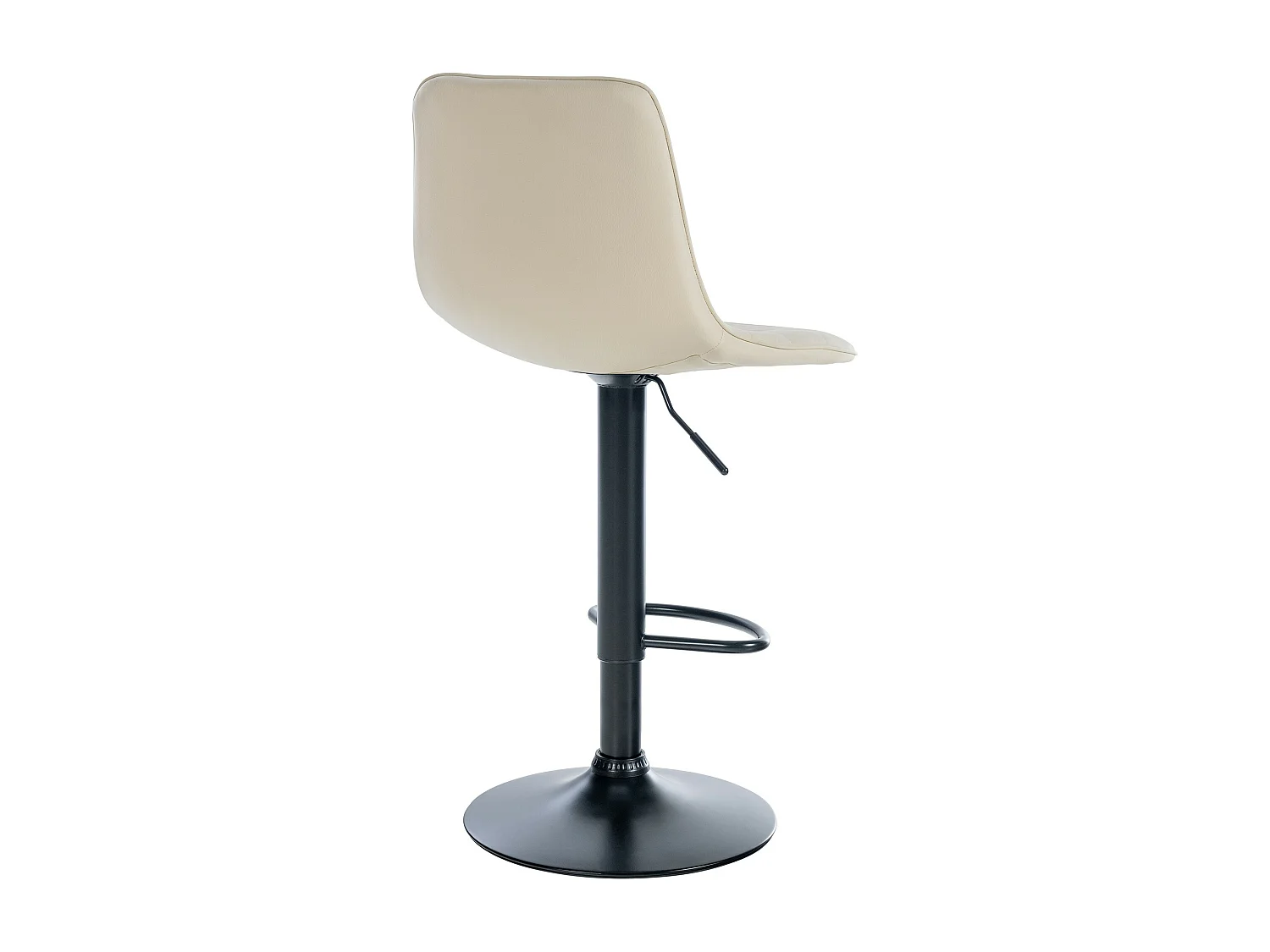Tabouret de bar - Similicuir (PVC) & Métal - Crème - Lex