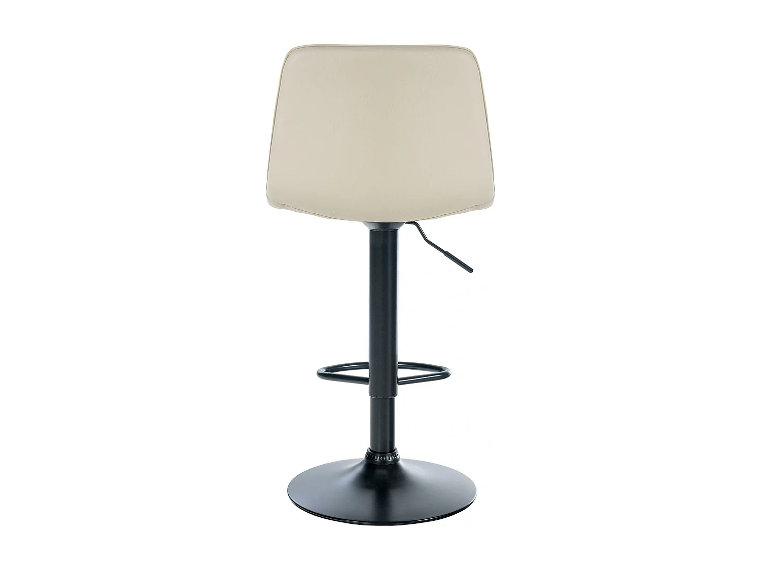 Tabouret de bar - Similicuir (PVC) & Métal - Crème - Lex