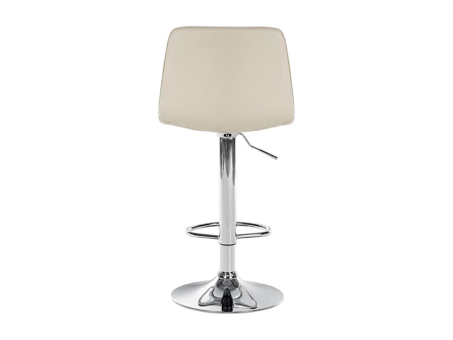 Tabouret de bar - Similicuir (PVC) & Métal - Crème - Lex
