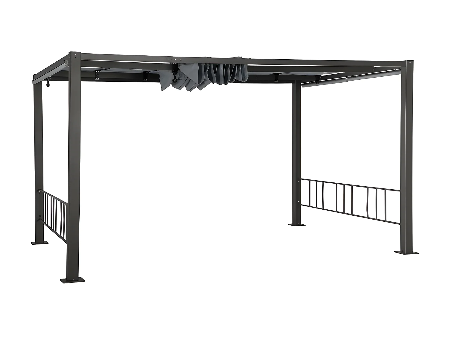 Tonnelle Moai 3x4 m ardoise Hespéride