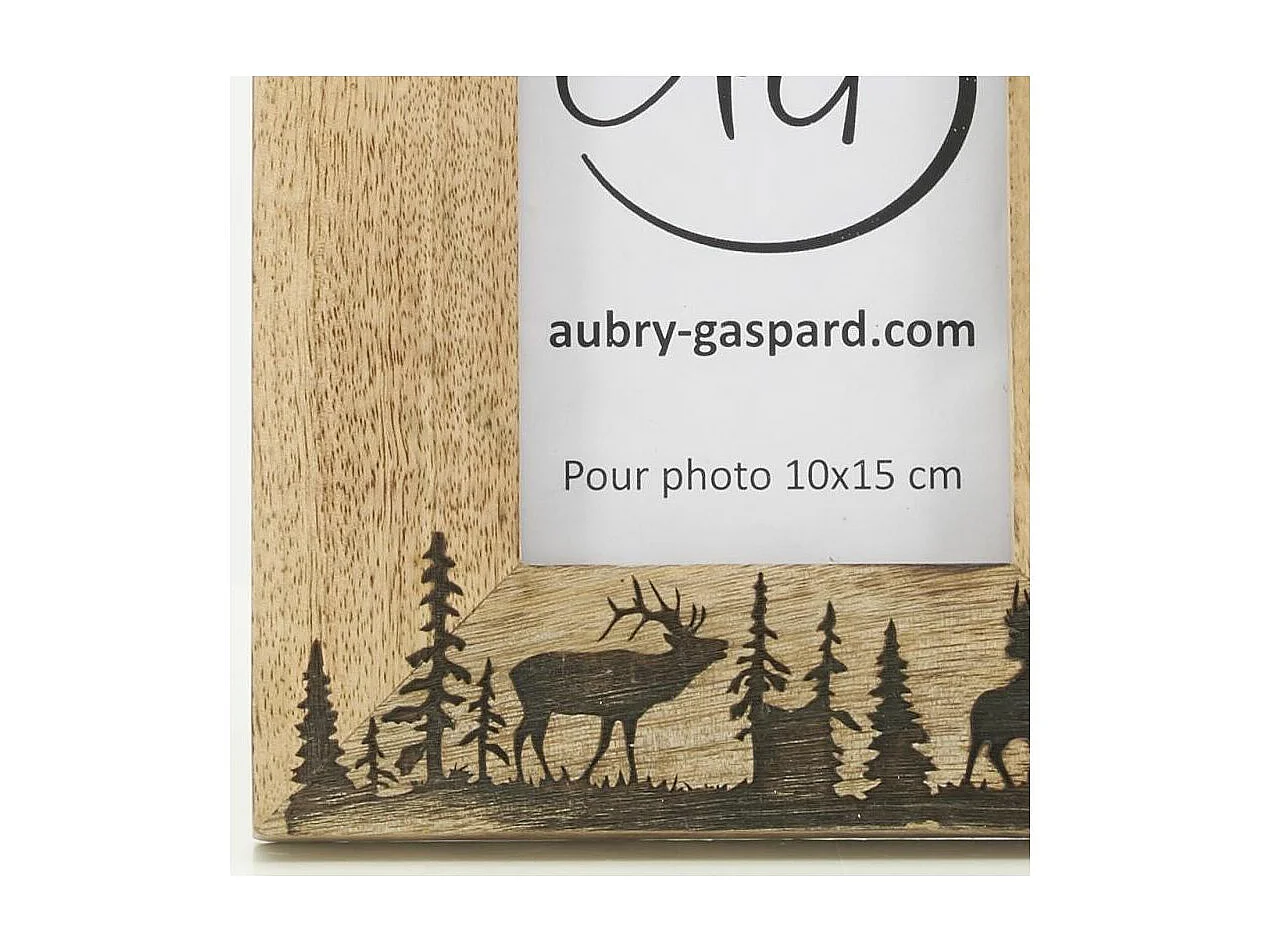Cadre photo en manguier Cerf Photo 10 x 15