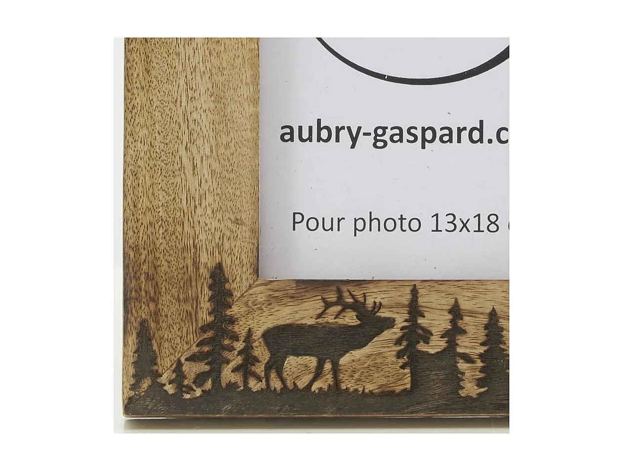 Cadre photo en manguier Cerf Photo 13 x 18